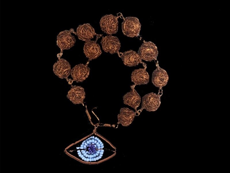 Copper Bead Bracelet