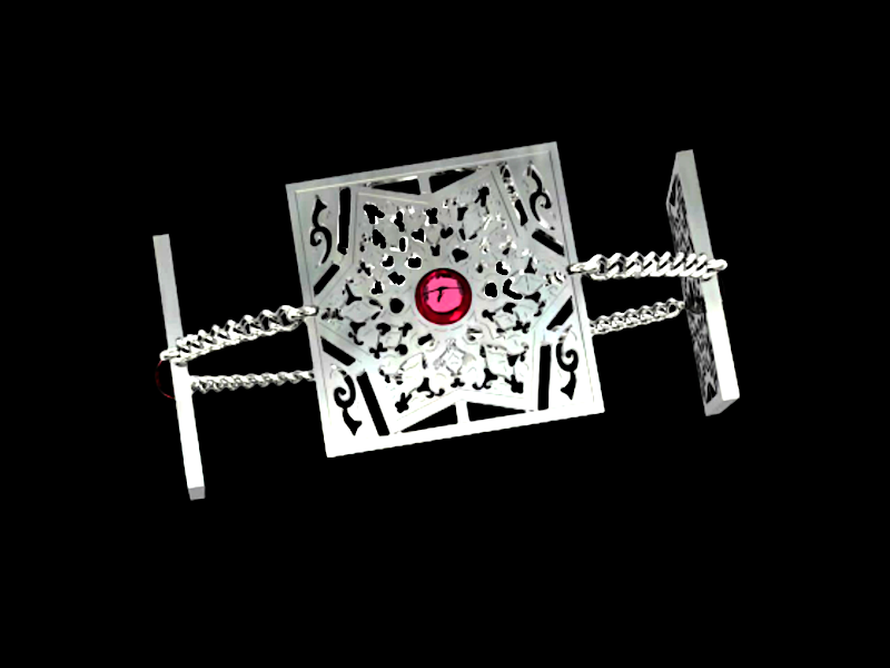 SQUARE STAR BRACELET WITH CABOCHON