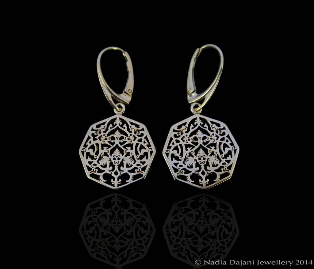 OCTAGON EARRINGS &amp; FRENCH HOOK GP