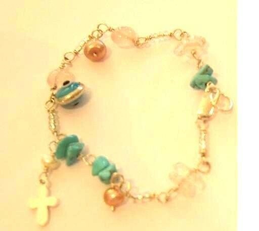 SILVER BABY BRACELET WITH CHARMS
