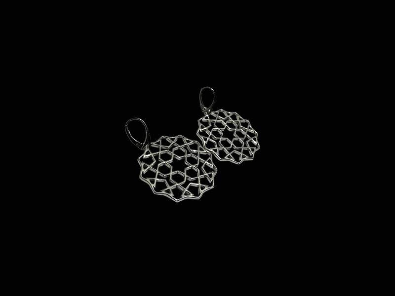 LARGE CORDOBA SILVER EARRINGS