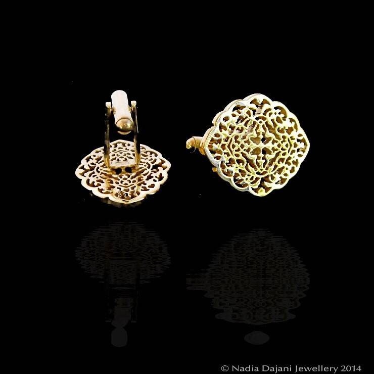 OVAL ARABESQUE CUFFLINKS