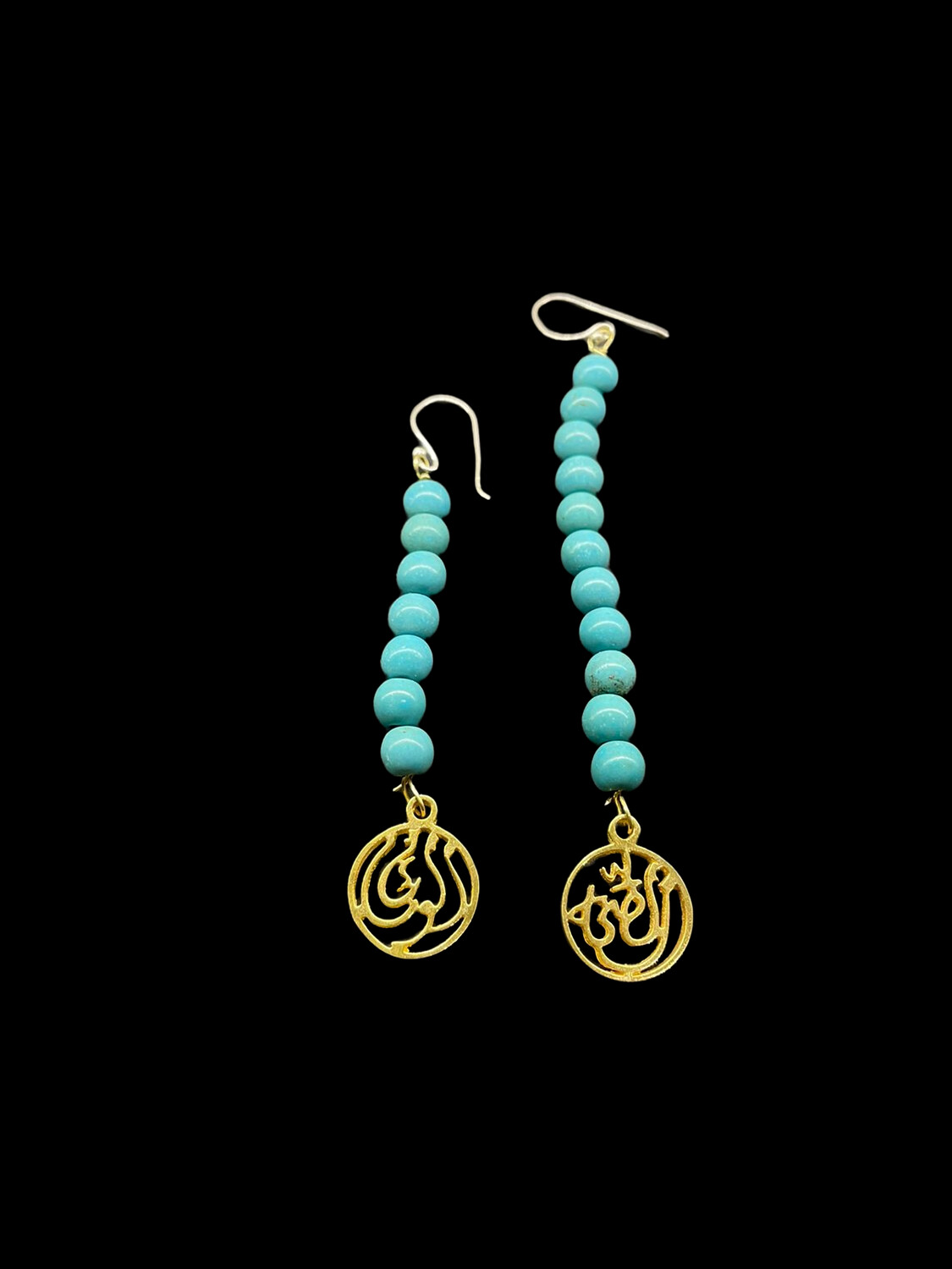 ASYMMETRICAL LONG EARRINGS WITH SMALL STONES