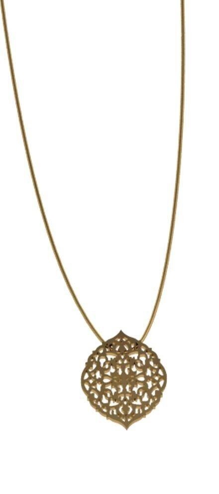 SILVER CHAIN &amp; GP ARABESQUE PENDANT