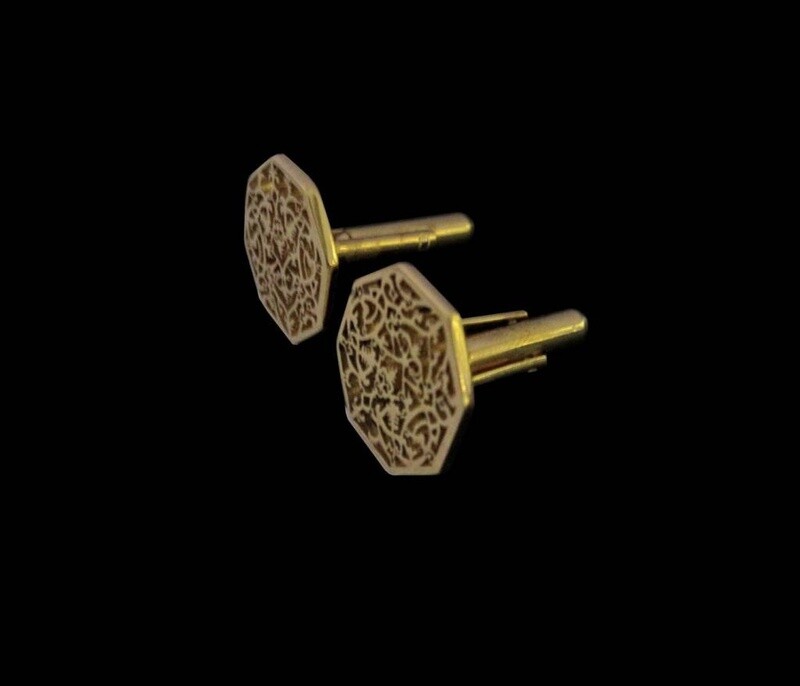 OCTAGON ARABESQUE CUFFLINKS