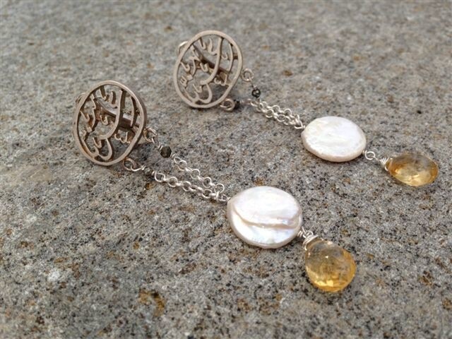 IZZ CUT CITRINE EARRINGS