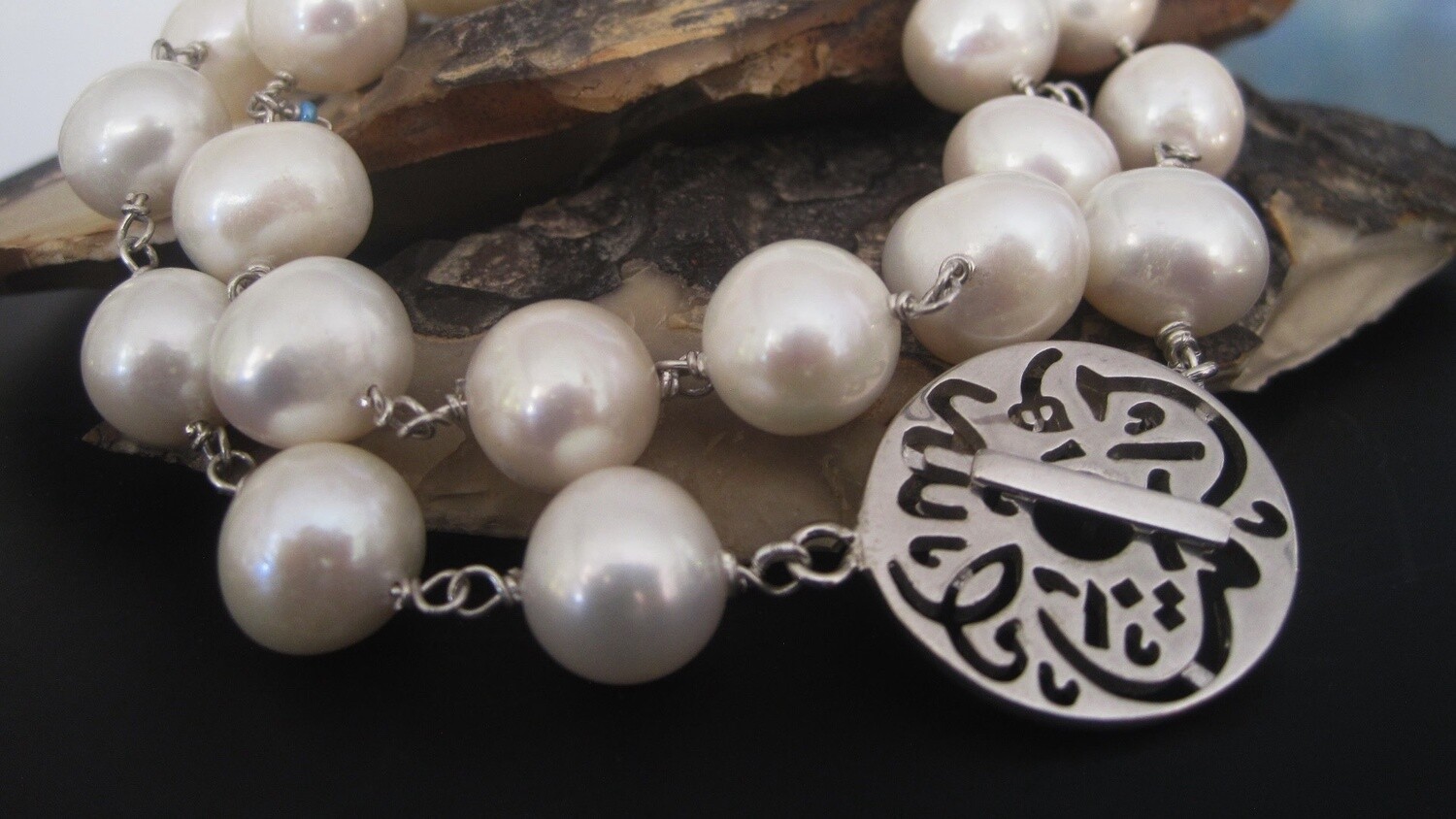 PEARL NECKLACE WITH MASHA&#39;ALLAH CLASP