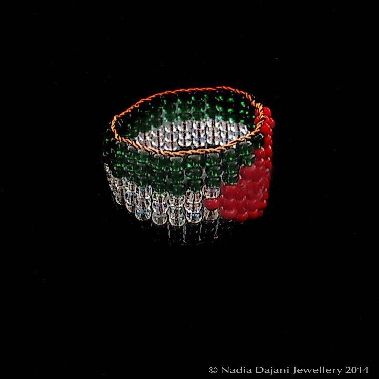 Palestine flag ring
