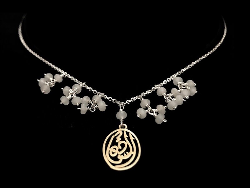 CHAIN NECKLACE. STONE DANGLES. SALAM GP