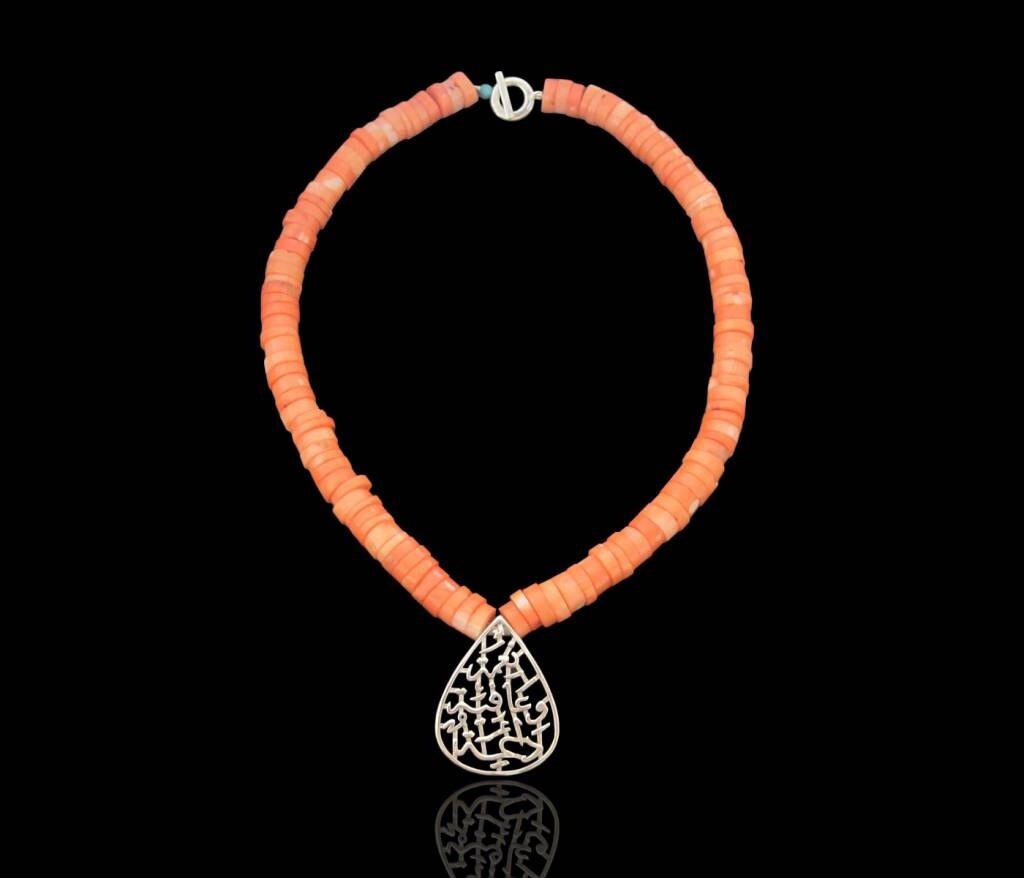 CORAL AND NIMA AFIA PENDANT