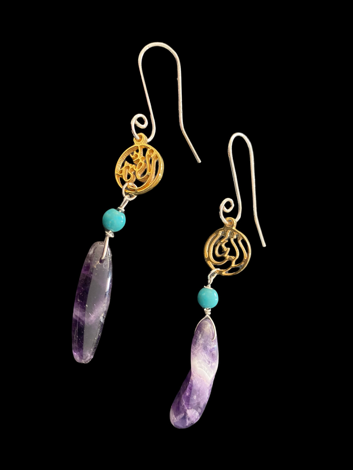 LARGE GEMSTONE WITH GP SALAM WORD DROP