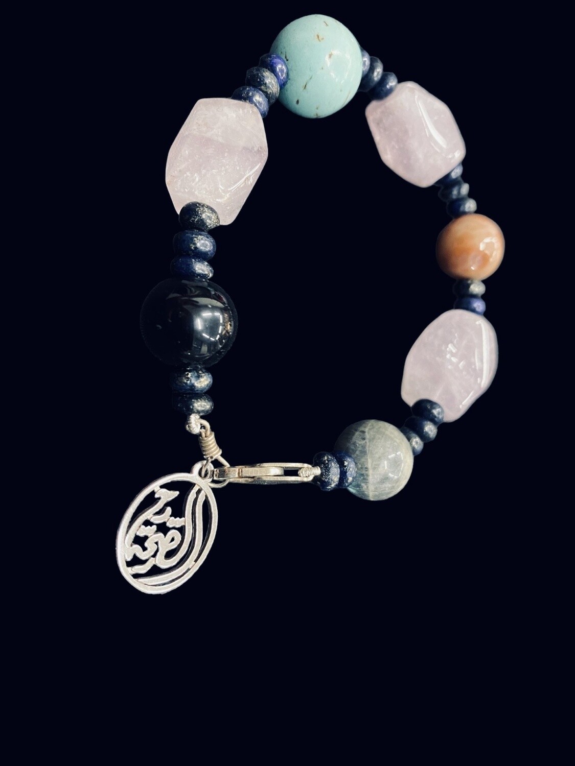 Gemstone Bracelet With Salam Word