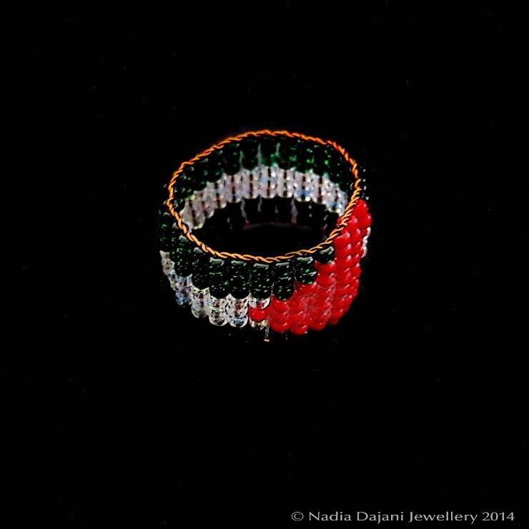 Palestine flag ring