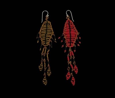 Fallahi copper motif earrings