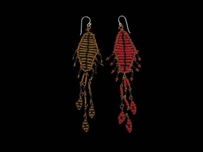 Fallahi copper motif earrings