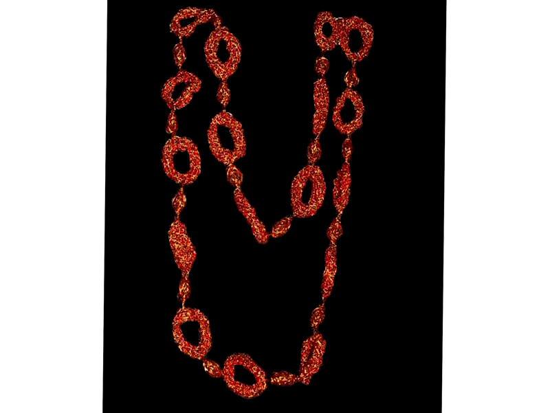 LONG 2-ROW HOOP NECKLACE