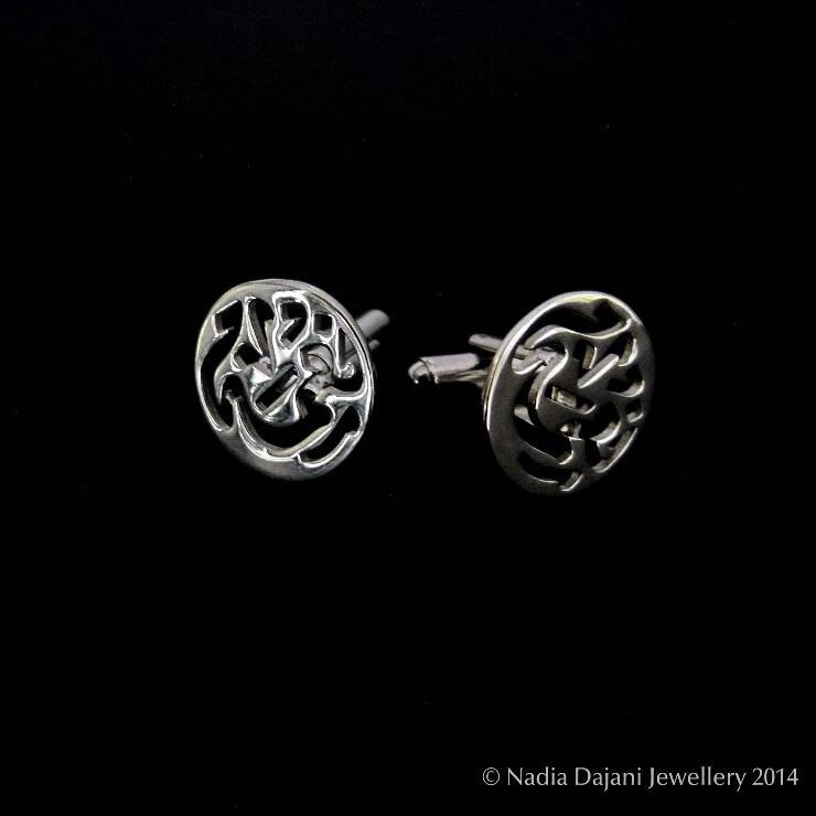 Silver Nimah Afia Cufflinks