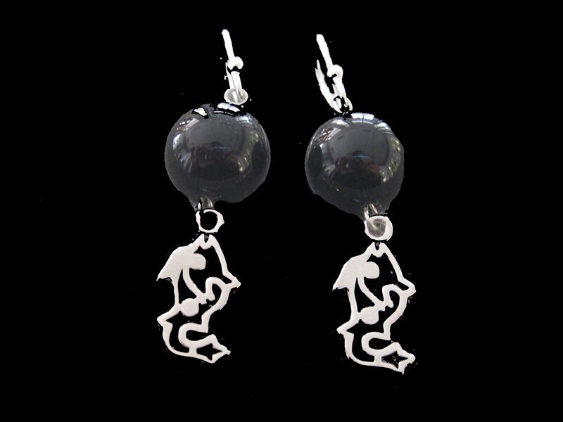 JERASH FISH EARRINGS WITH STONE