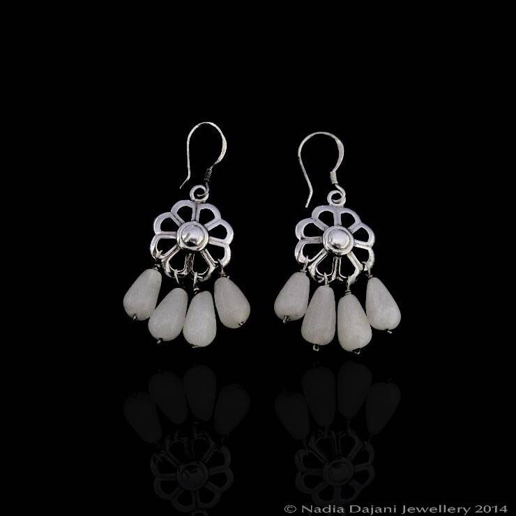 DESERT FLOWER EARRINGS WITH STONES