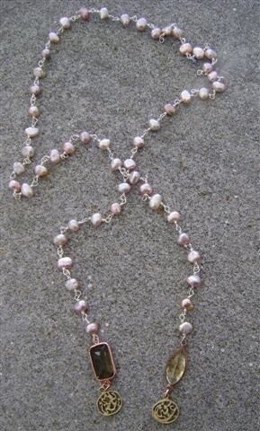 PEARL TIE WITH SALAM WORD