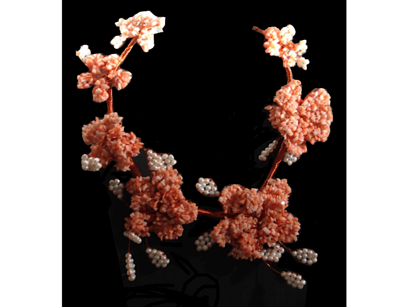 CORAL ZENOBIA COPPER NECKLACE