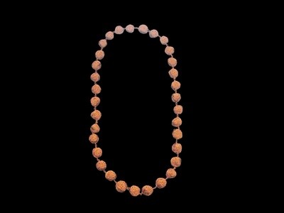 Copper Bead Large Necklace Long