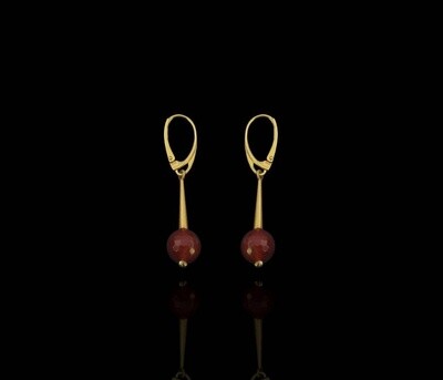 Gold Plated Roman Stick Earrings