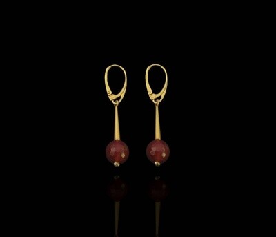 Gold Plated Roman Stick Earrings