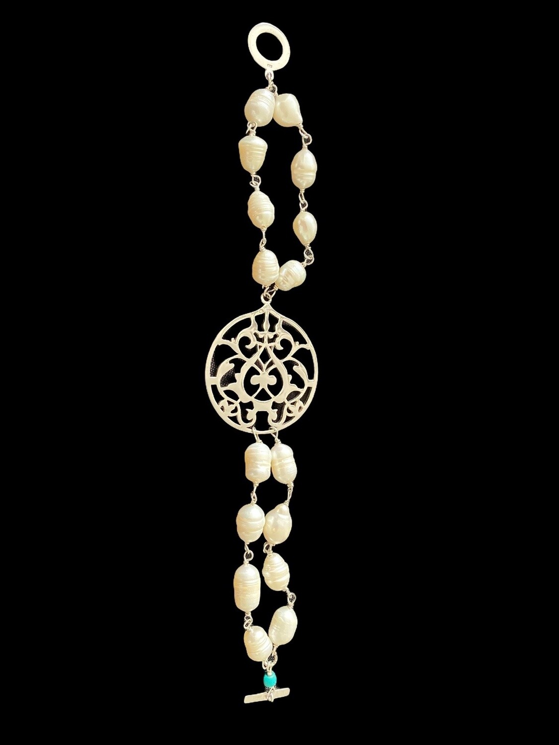 PEARL ARABESQUE BRACELET TWO ROW
