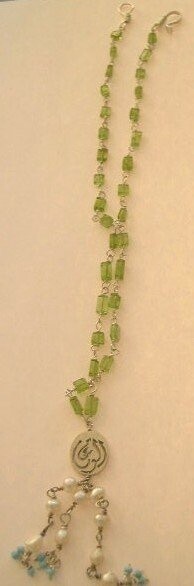 STONE WIRE NECKLACE SALAM WORD &amp; TASSEL