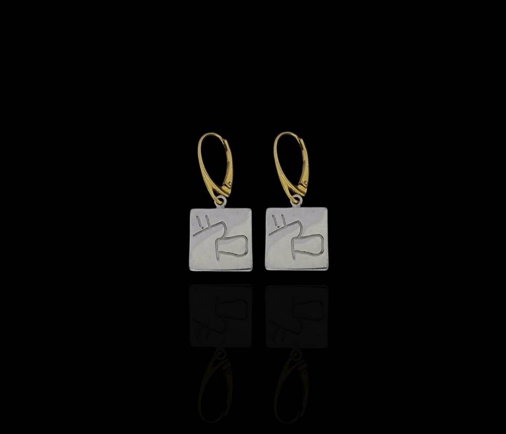 NABATEAN SALAM EARRINGS WITH GP HOOK