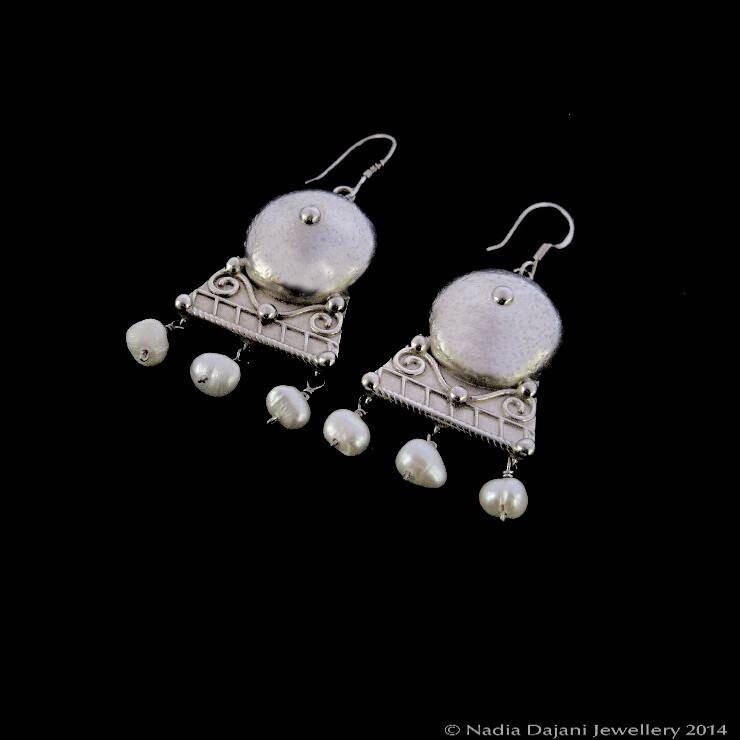 ROMAN HAMMERED SILVER EARRINGS