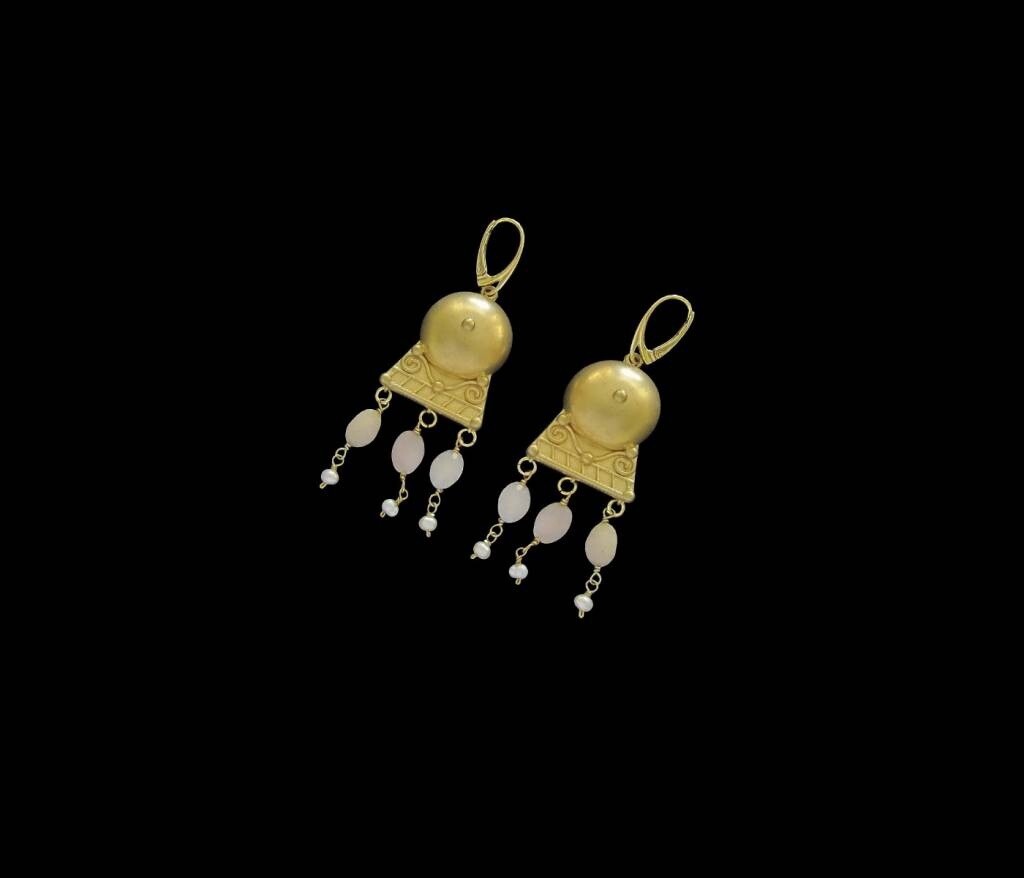 ROMAN EARRINGS WITH GEMSTONES