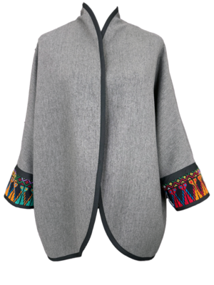 The Round Jacket in Dark Grey