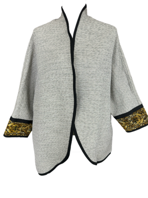 The Round Jacket in Heather Grey