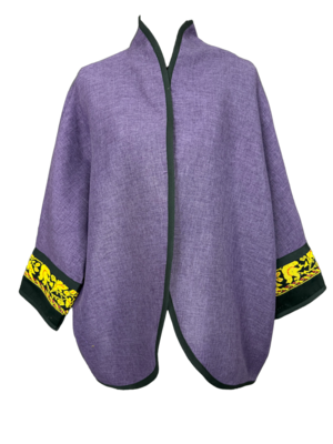 The Round Jacket in Purple