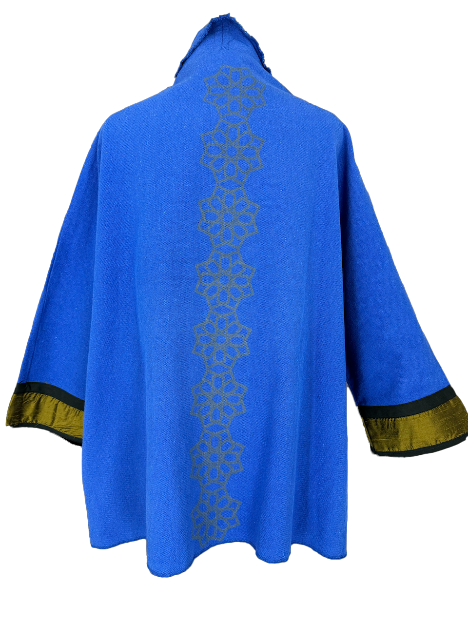 The Round Jacket With Silkscreen in Blue