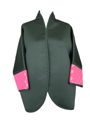 The Round Jacket in Rozmere with Indian Silk Cuffs