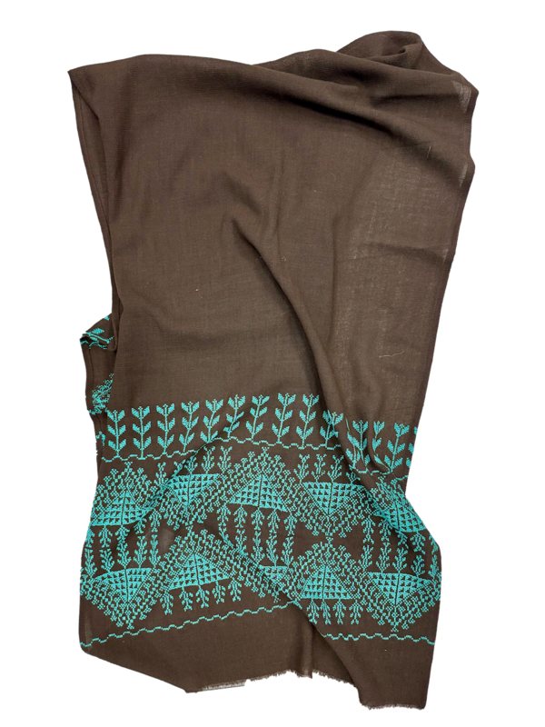 embroidered scarf