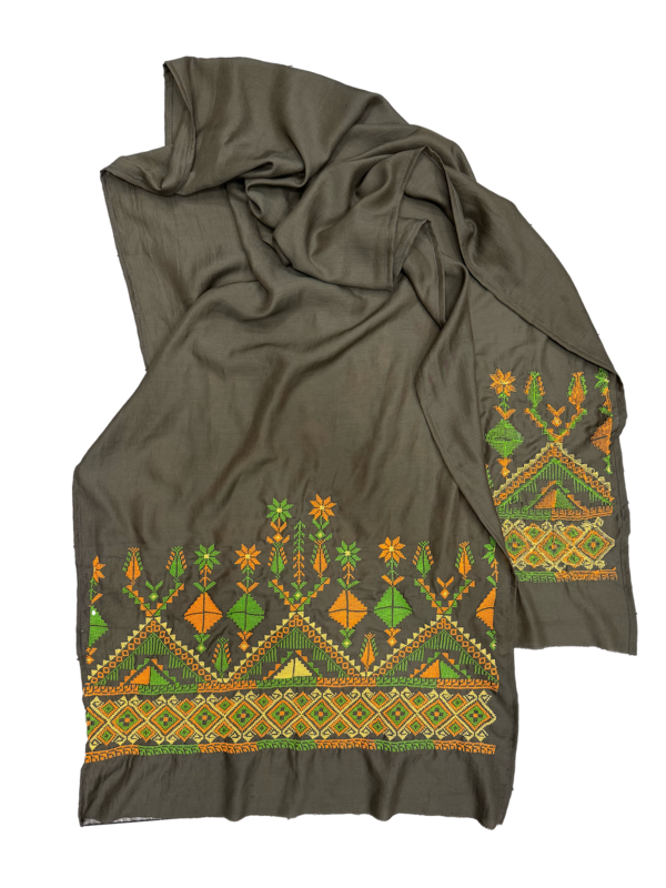 The Embroidered Scarf in Chiffon