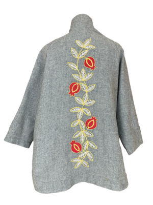 The Ottoman Round Jacket in Grey