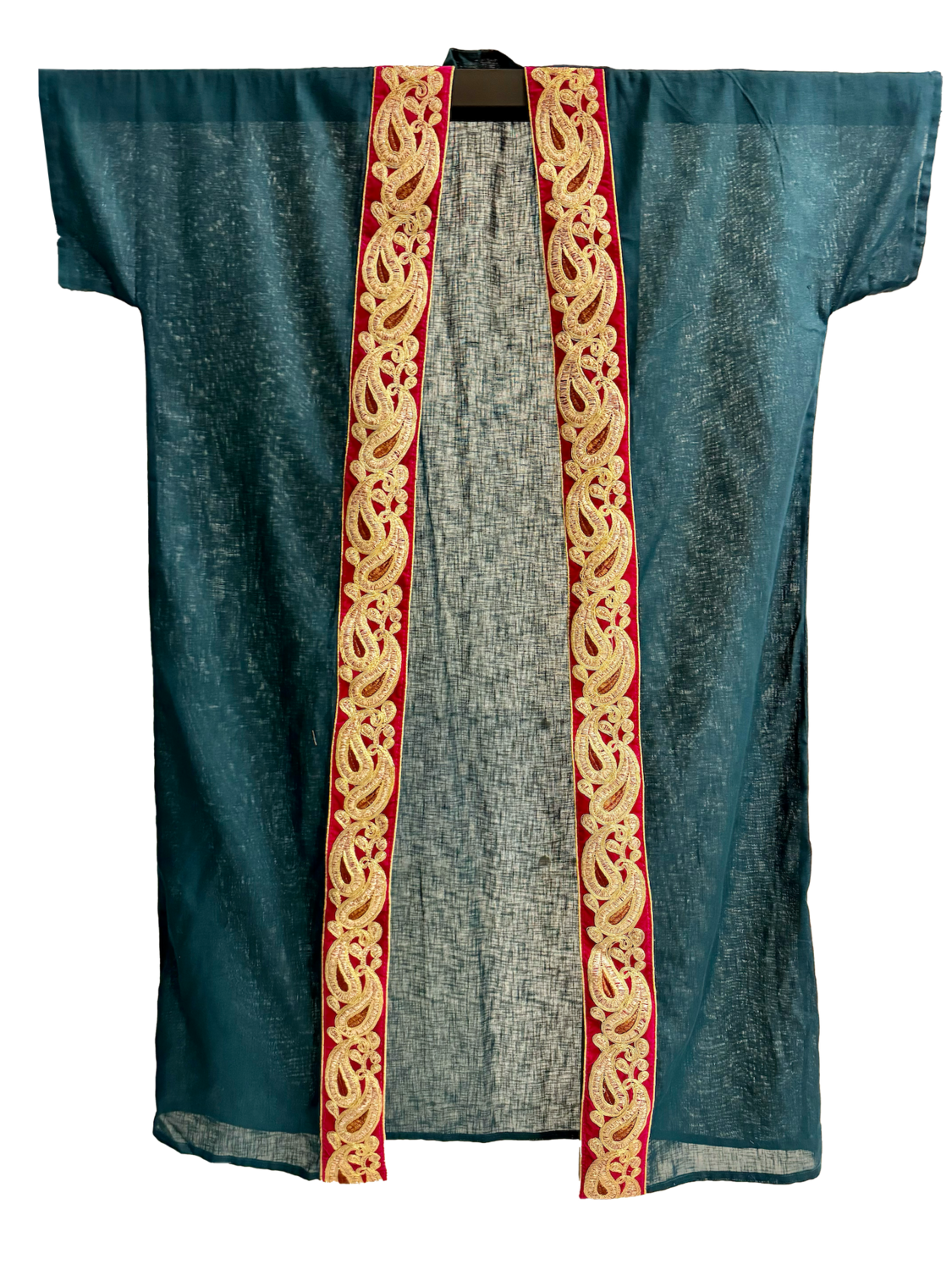 The Linen Bisht in Teal