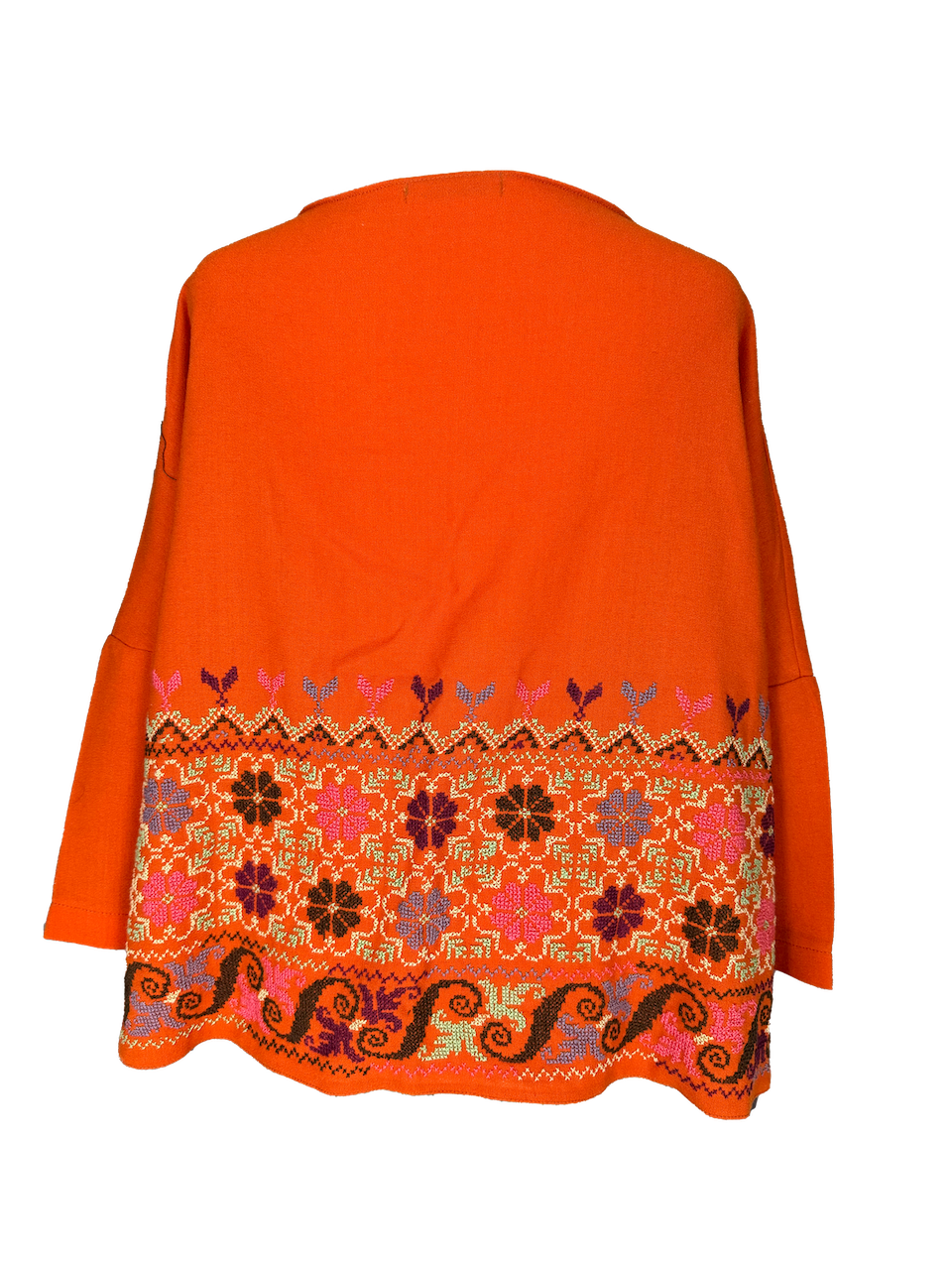 The Heavily Embroidered Boxy in Orange