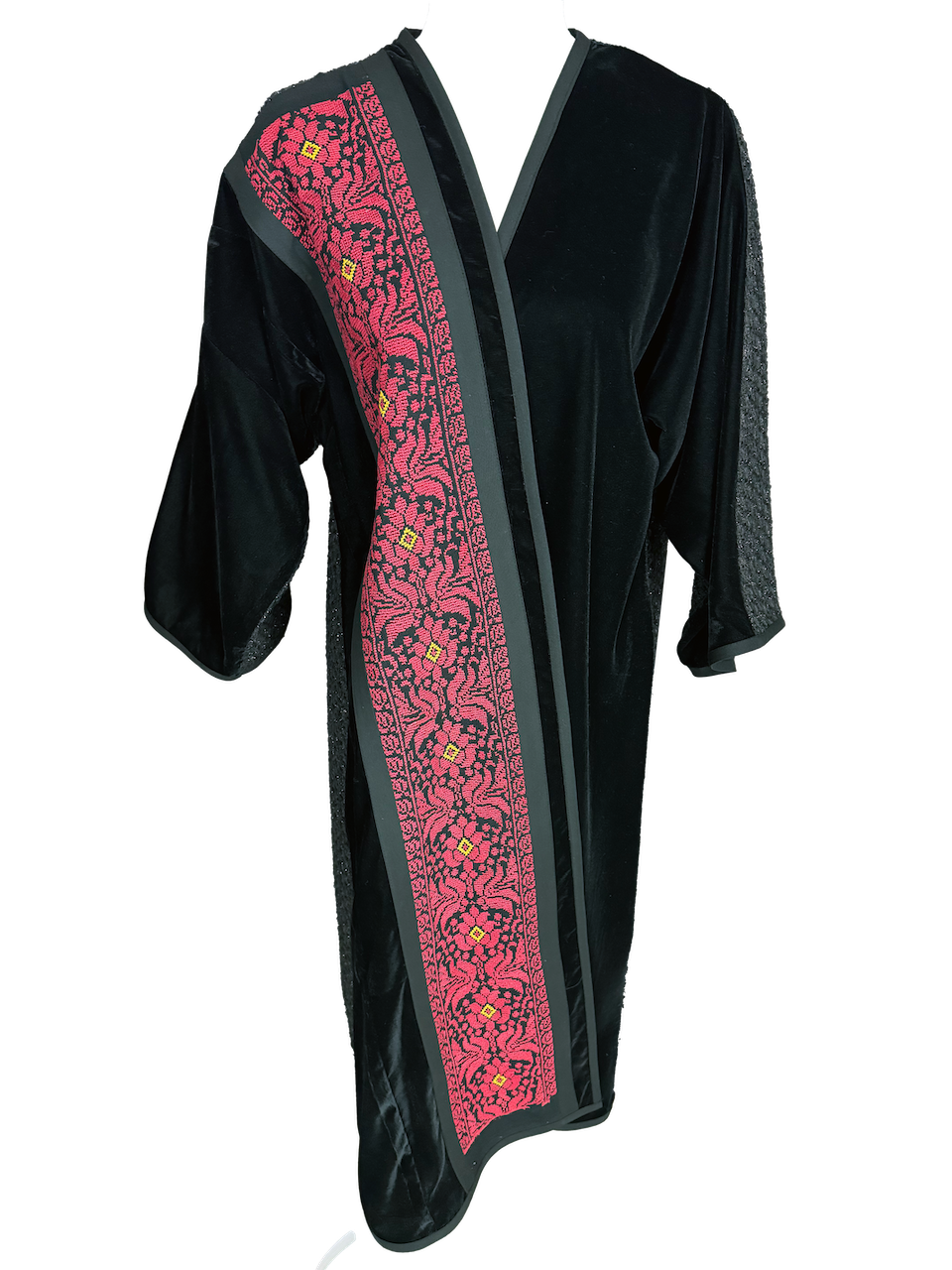 The Classic Abaya in Black Shimmer Tweed