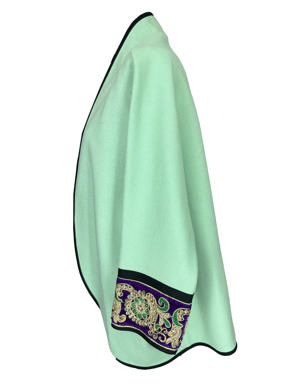 The Round Jacket in Mint Green