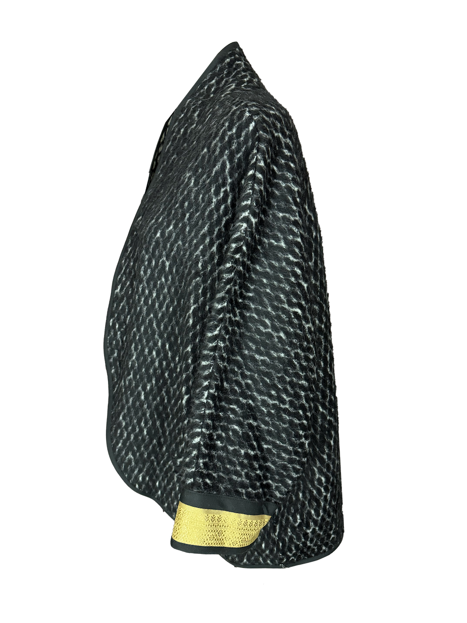 The Round Jacket in Spotted Black