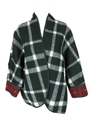 The Round Jacket in Black and White