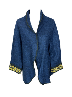 The Round Jacket in Navy Blue