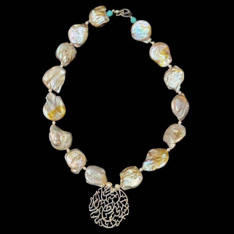 Motherhood Necklace With Large Baroque Pearls
