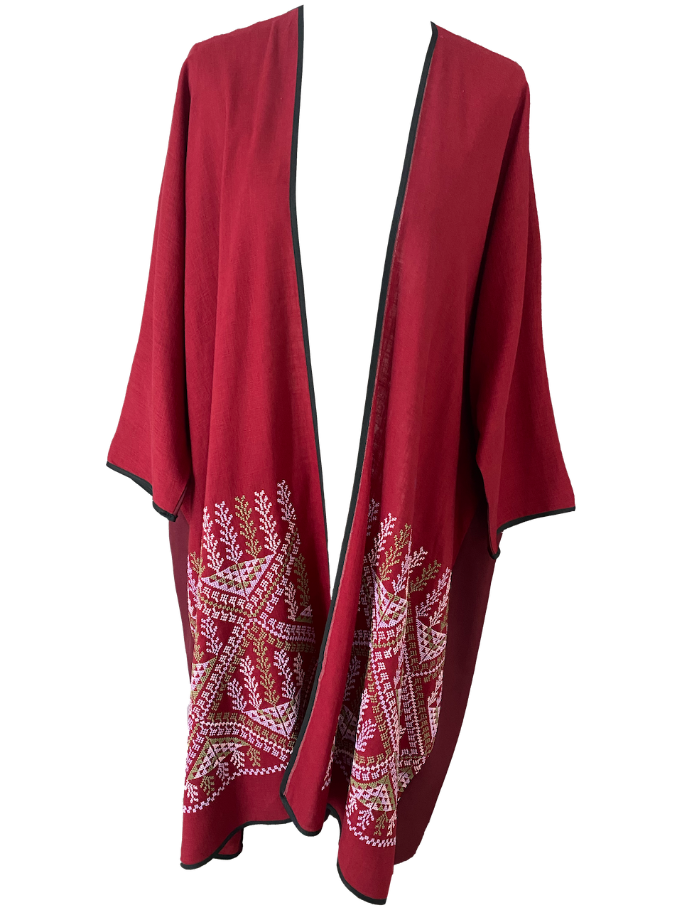 Modern Abaya with Embroidery on two sides